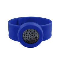Kids Silicone Diffuser Slap Band Round Face - Blue