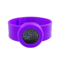 Kids Silicone Diffuser Slap Band Round Face - Purple