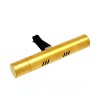 Stainless Steel Car Cylinder Diffuser Clip  - Gold