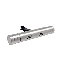Stainless Steel Cylinder Car Diffuser Clip -  Silver