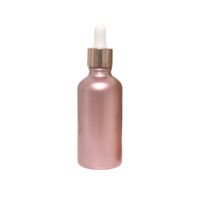 50ml Rose Gold Solid Colour Glass Dropper Bottle - 5 Pack