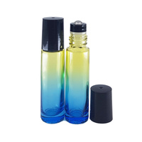 10ml Blue Yellow Ombre Thick Glass Roller Bottle