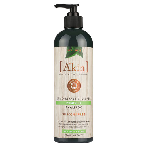 A'kin Purifying Lemongrass & Juniper Shampoo 500ml