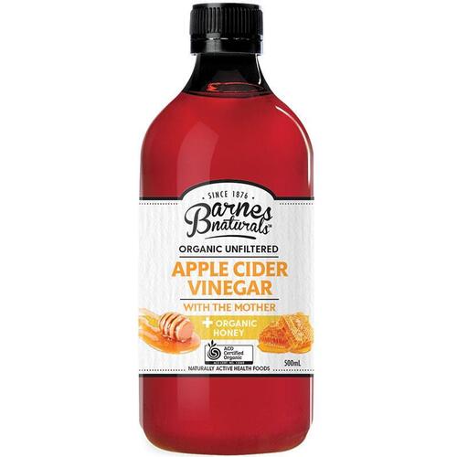 Organic Apple Cider Vinegar with Mother - 500ml Honey