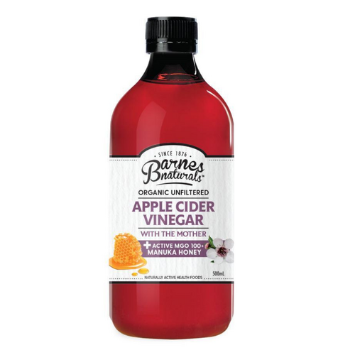 Organic Apple Cider Vinegar with Mother - Active 100+ Manuka Honey