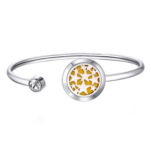 Stainless Steel Diffuser Bangle - Stars