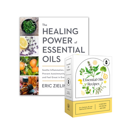 The Healing Power of Essential Oils + Essential Oils Recipes Deck Cards