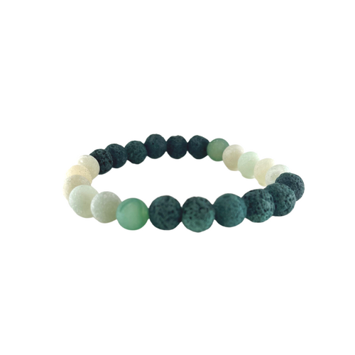 Lava Bead Bracelet - Emerald