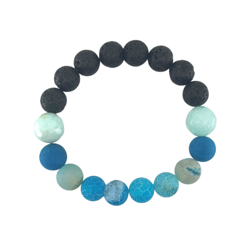 Lava Bead Bracelet - Ocean