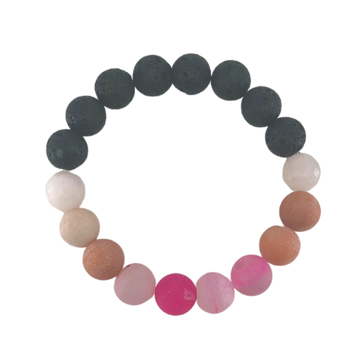 Lava Bead Bracelet - Sunset