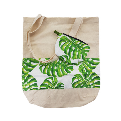 Kriayt Calico Bag & Purse Sets - Monstera Bright