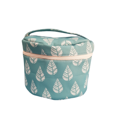Essential Oil Diffuser Travel Case - Teal and White Leaf