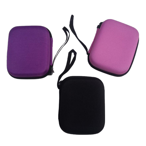 Hard Roller Bottle Travel Case with Strap - Black