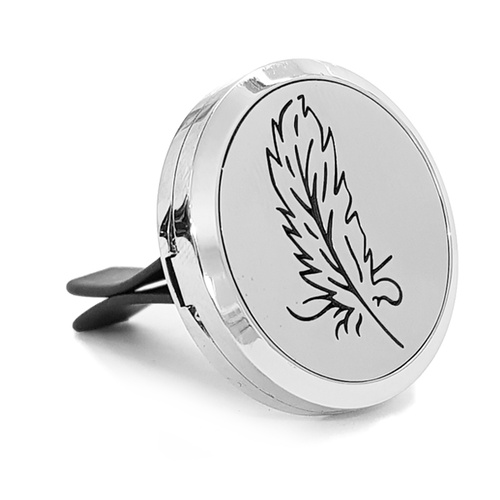 Stainless Steel Car Diffuser Clip - Feather
