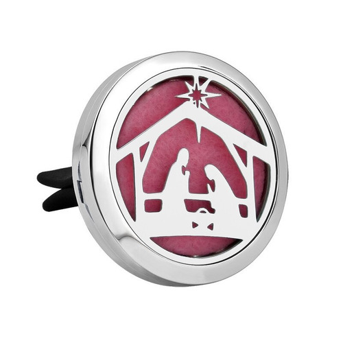 Stainless Steel Car Diffuser Clip - Nativity 1