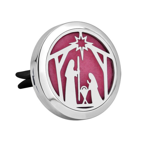 Stainless Steel Car Diffuser Clip - Nativity 2