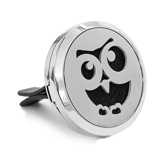 Stainless Steel Car Diffuser Clip - Owl
