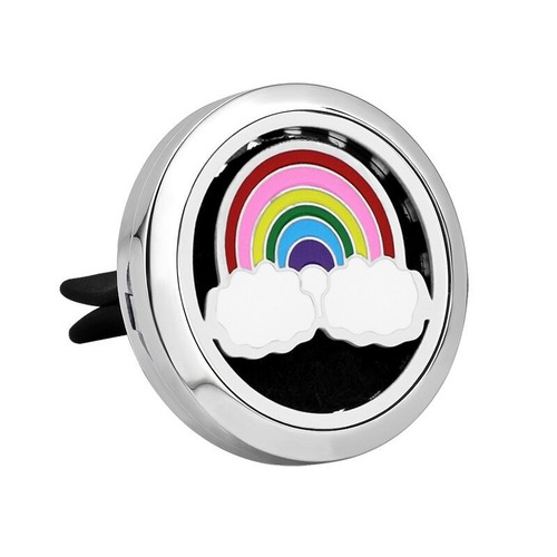 Stainless Steel Car Diffuser Clip - Rainbow