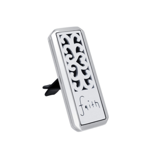 Stainless Steel Car Diffuser  - Rectangle Faith