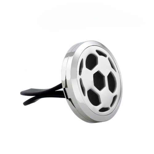 Stainless Steel Car Diffuser Clip - Soccer