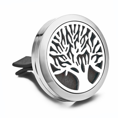 Stainless Steel Car Diffuser Clip - Tree of Life