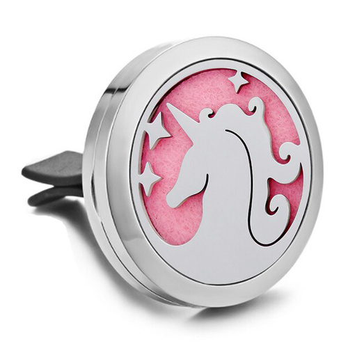 Stainless Steel Car Diffuser Clip - Unicorn