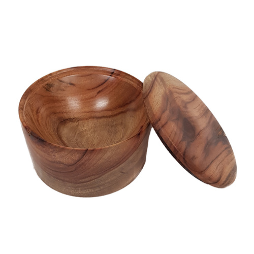 Wooden Aromatic Dressing Bowl - Camphor Laurel Lidded