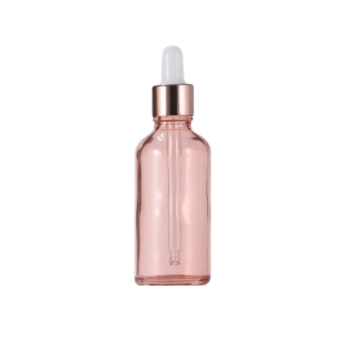 50ml Rose Gold Translucent Glass Dropper Bottle