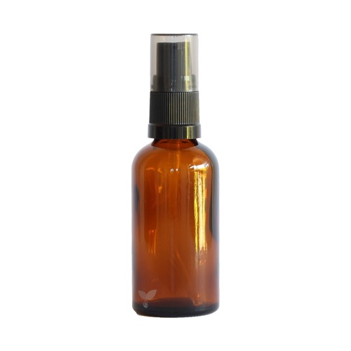 50ml Amber Glass Gel Pump Bottle