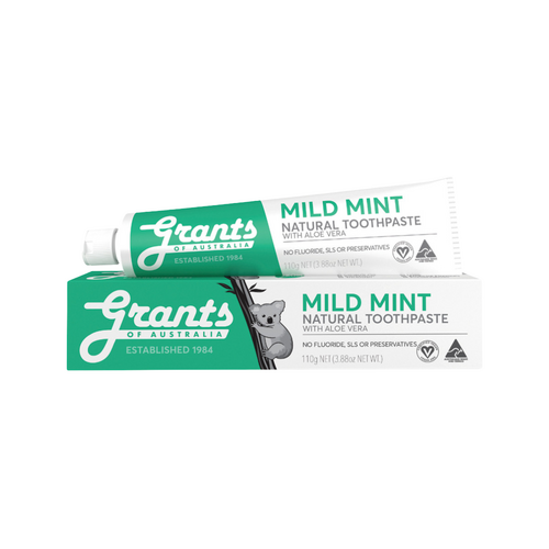 Grants Herbal Mild Mint with Aloe Vera Toothpaste 110g