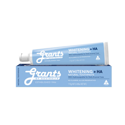 Grants Whitening +HA (Hydroxyapatite & Coconut Oil) Natural Toothpaste - 110g