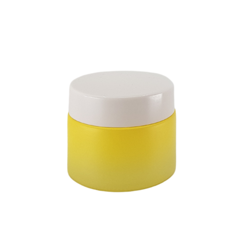 50ml Macaron  Glass Jar - Yellow
