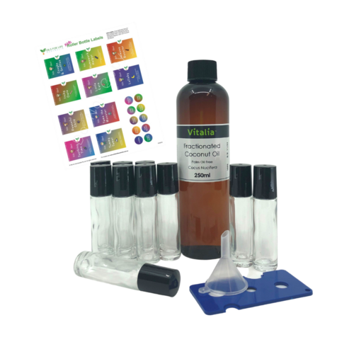 Roller Bottle Kit with Clear Bottles - Kids