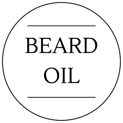 Beard Oil Label 30 x 30mm