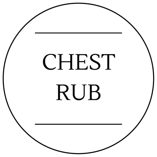Chest Rub Label 40 x 40mm