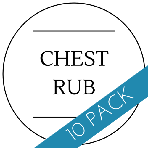 Chest Rub Label 40 x 40mm - 10 Pack