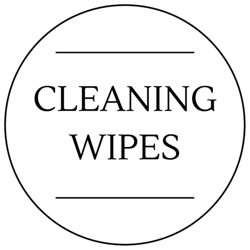 Cleaning Wipes Label 40 x 40mm