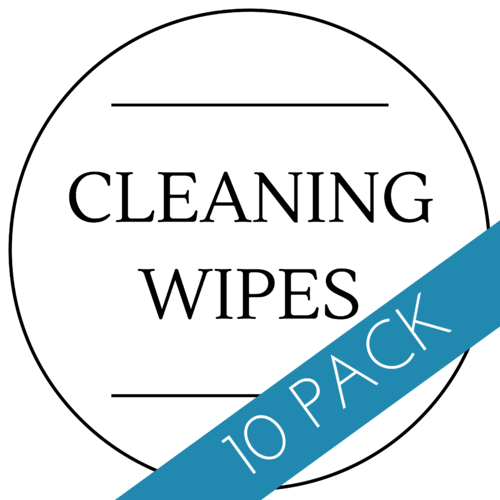 Cleaning Wipes Label 40 x 40mm - 10 Pack