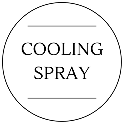 Cooling Spray Label 40 x 40mm