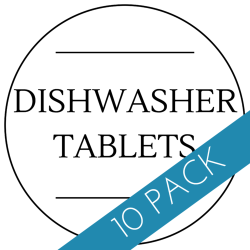 Dishwasher Tablets Label 40 x 40mm - 10 Pack