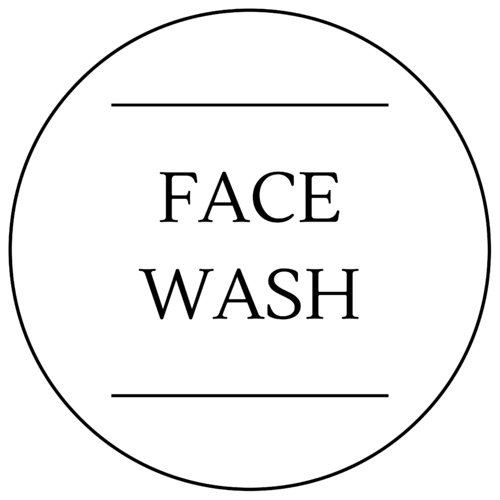 Face Wash Label 60 x 60mm