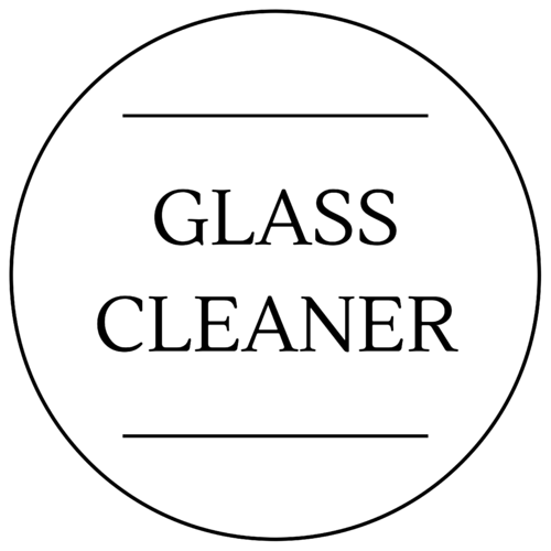 Glass Cleaner Label 60 x 60mm