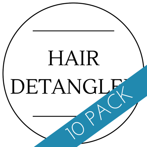 Hair Detangler Label 40 x 40mm - 10 Pack