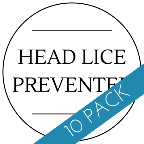 Head Lice Preventer Label 40 x 40mm - 10 Pack