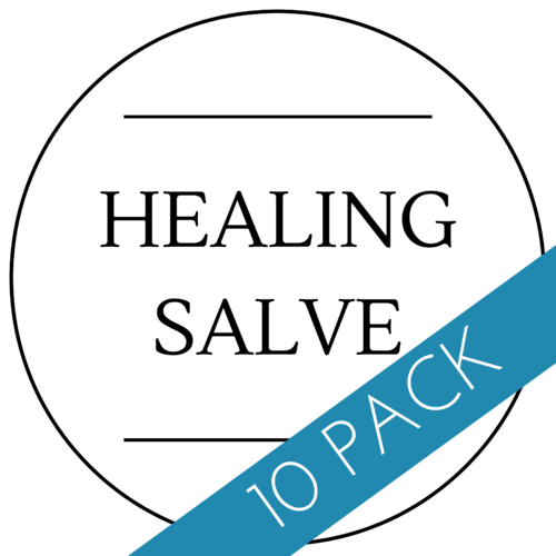 Healing Salve Label 40 x 40mm - 10 Pack
