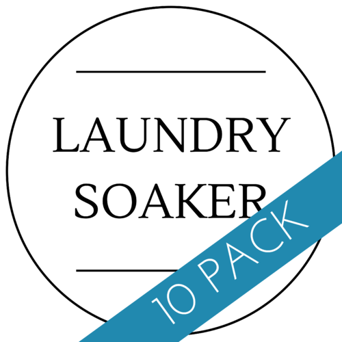 Laundry Soaker Label 40 x 40mm - 10 Pack
