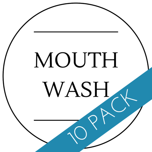 Mouth Wash Label 60 x 60mm - 10 Pack