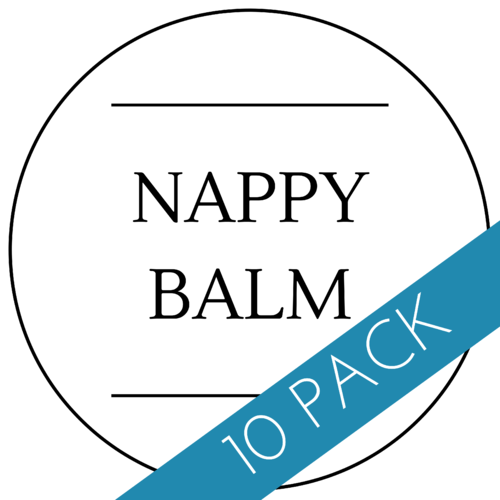 Nappy Balm Label 40 x 40mm - 10 Pack