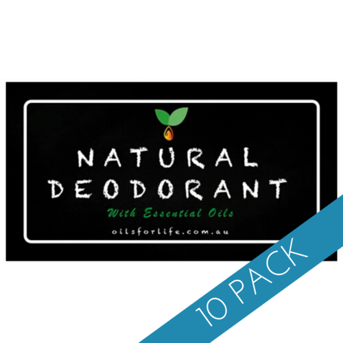 Natural Deodorant Label -10 Pack DISCONTINUED