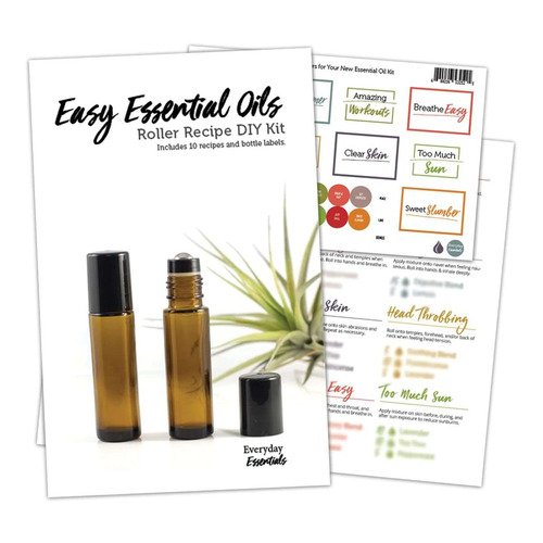 Easy Essential Oils Labels & Recipe Pack